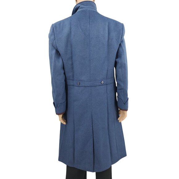 Harry Potter Fantastic Beasts Men's Large Blue Trench Coat - Picture 3 of 9